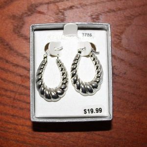 Silver earrings